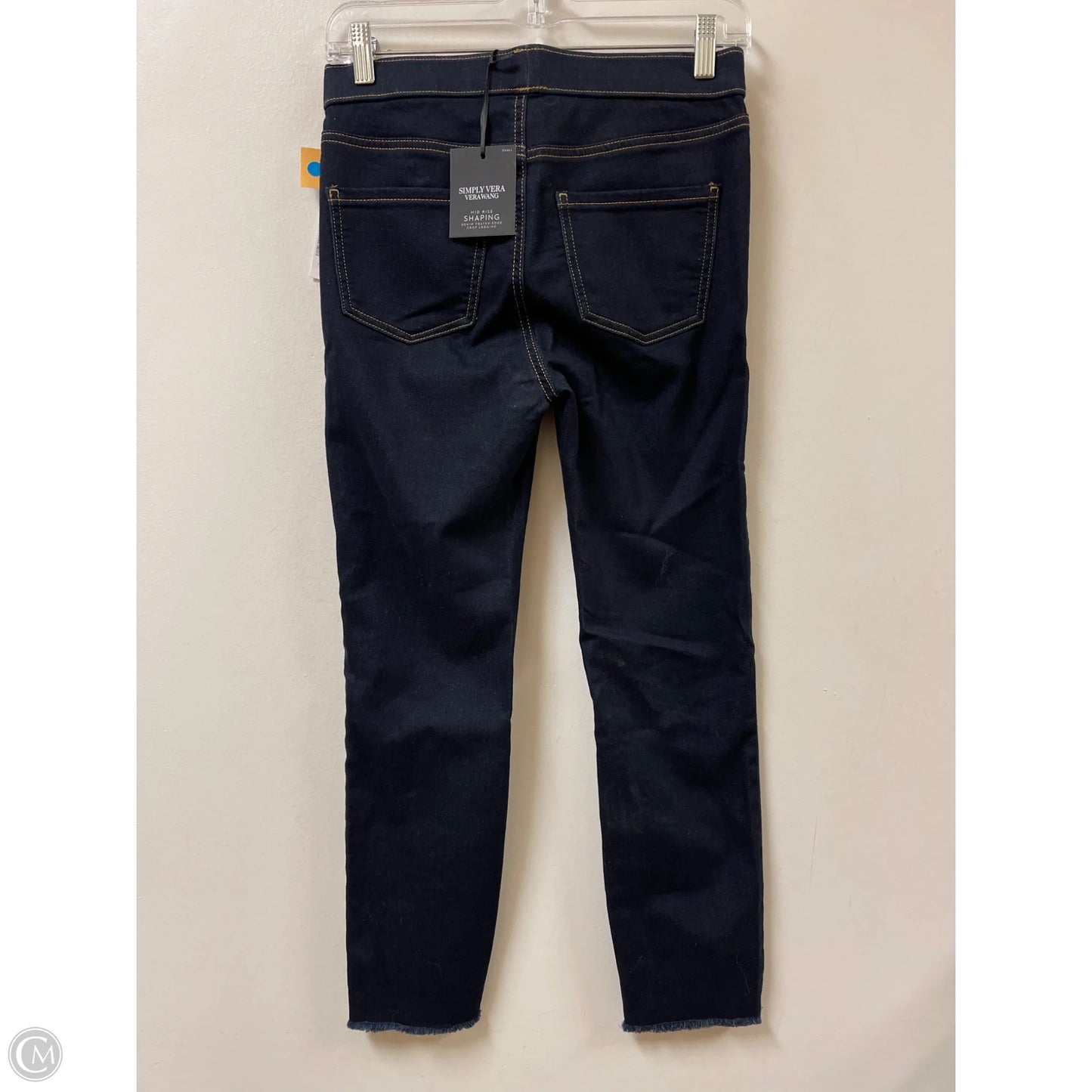 Jeans Skinny By Simply Vera In Blue Denim, Size: 4