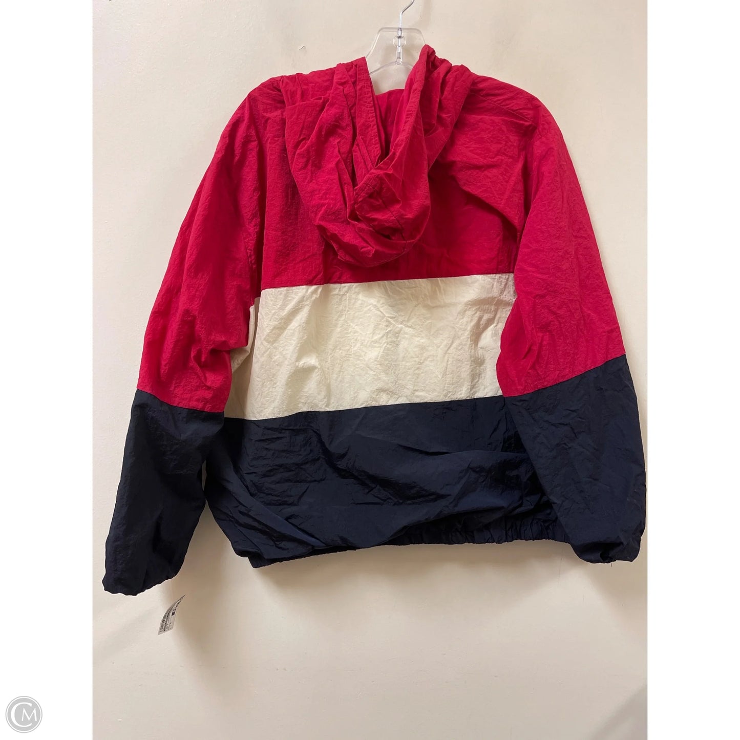 Jacket Windbreaker By Wild Fable In Red & White, Size: Xl