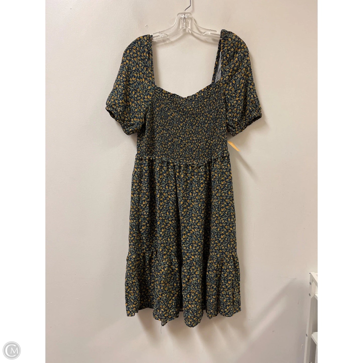 Dress Casual Midi By Time And Tru In Green, Size: L