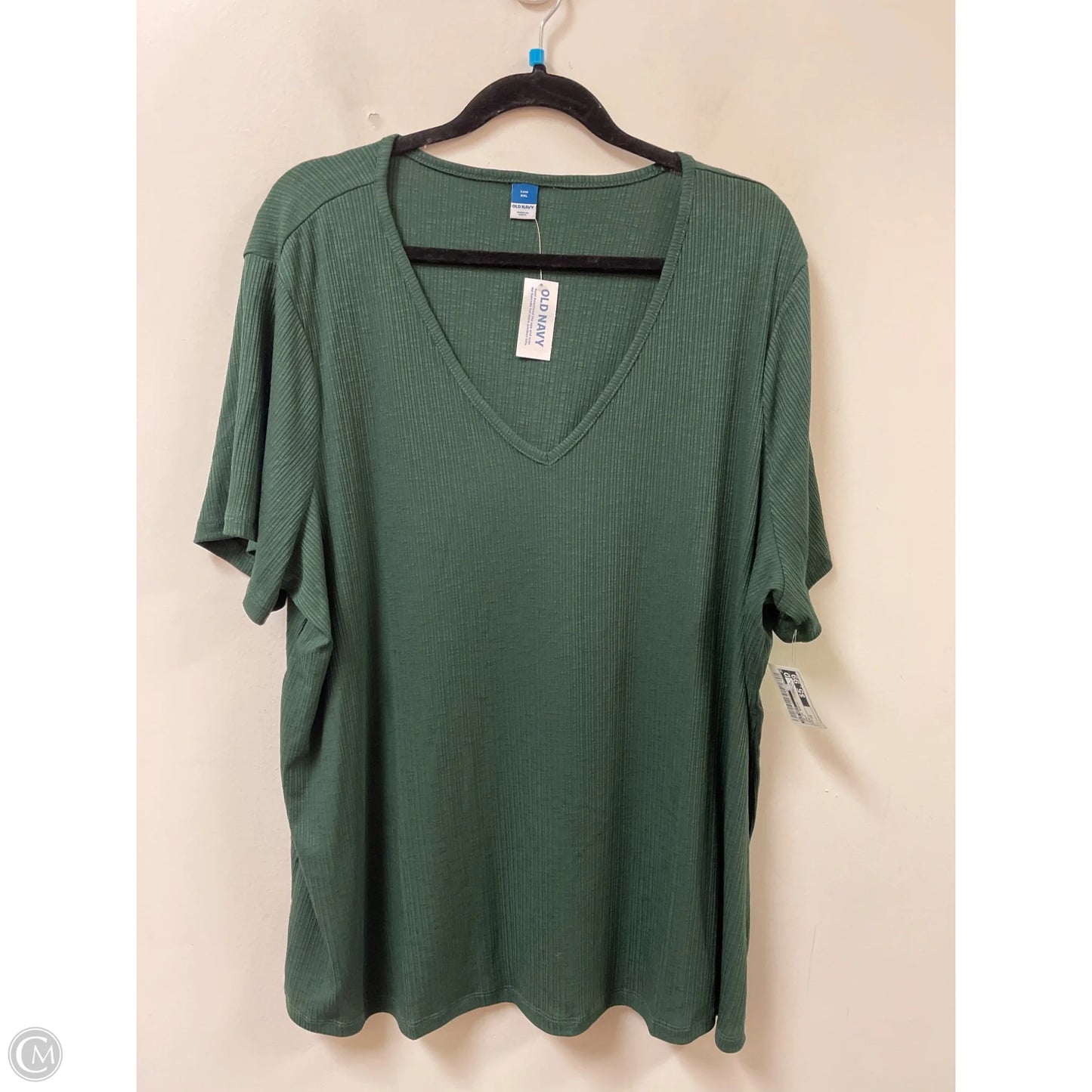 Top Short Sleeve Basic By Old Navy In Green, Size: 1x