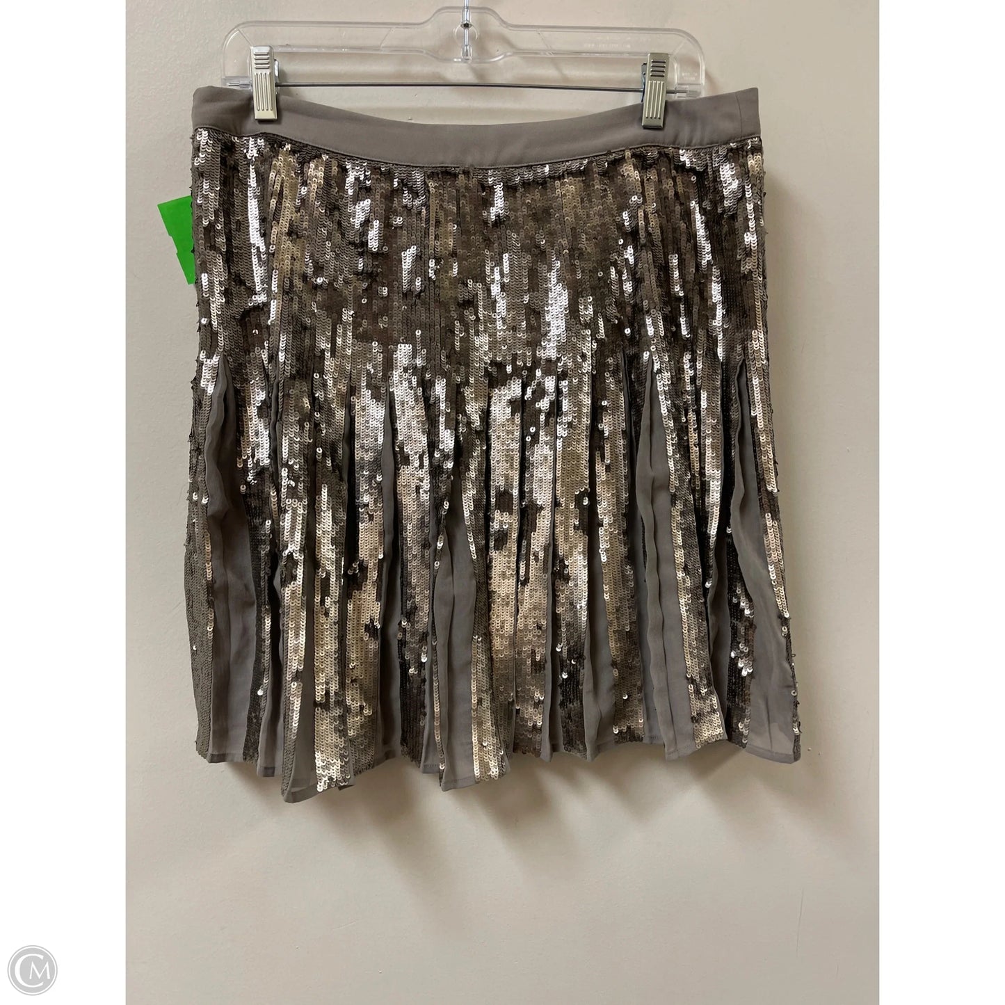 Skirt Midi By Banana Republic In Gold, Size: 8
