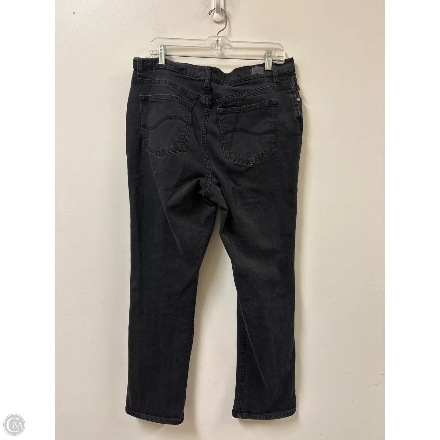 Jeans Straight By Lee In Black, Size: 16