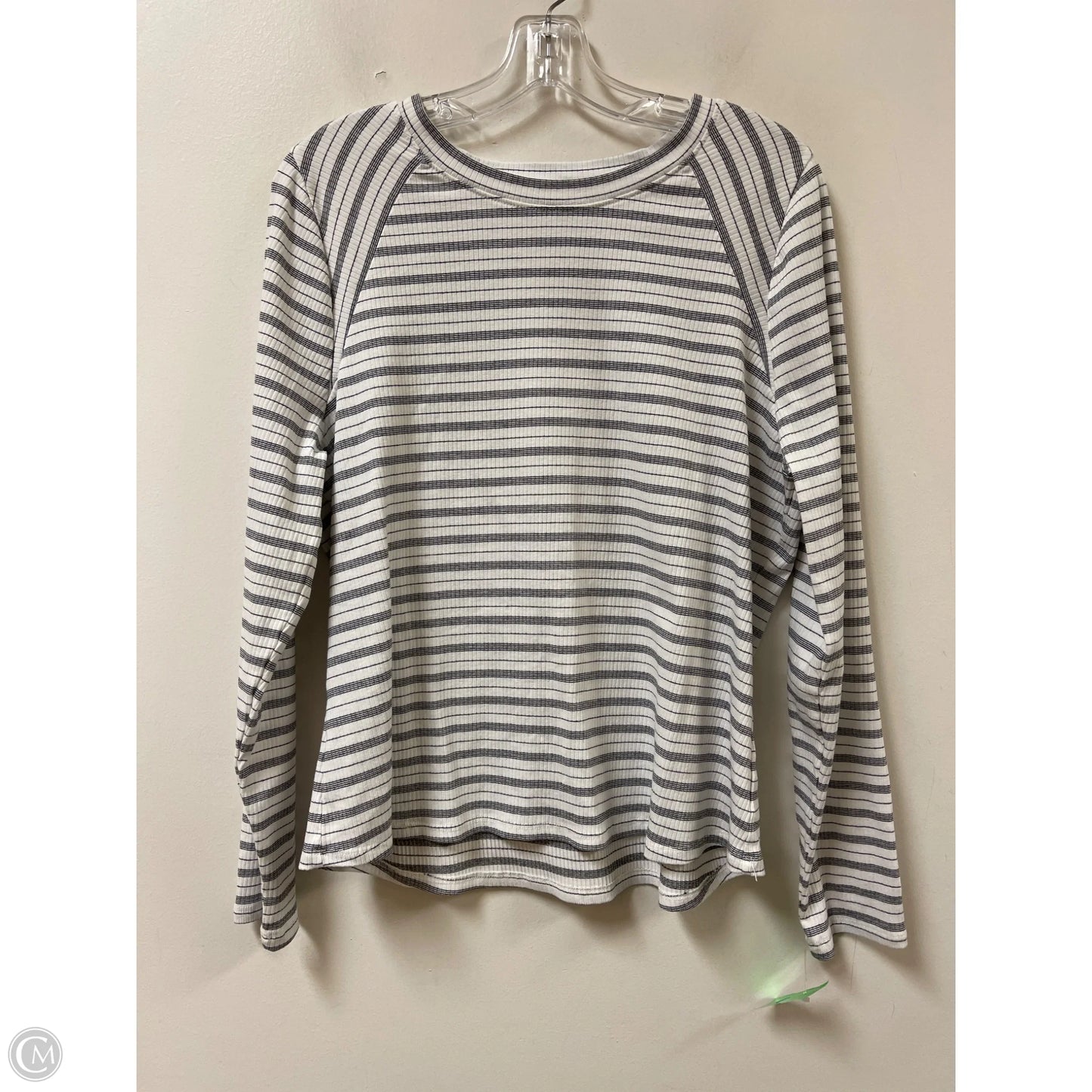 Top Long Sleeve By Wonderly In Striped Pattern, Size: 1x