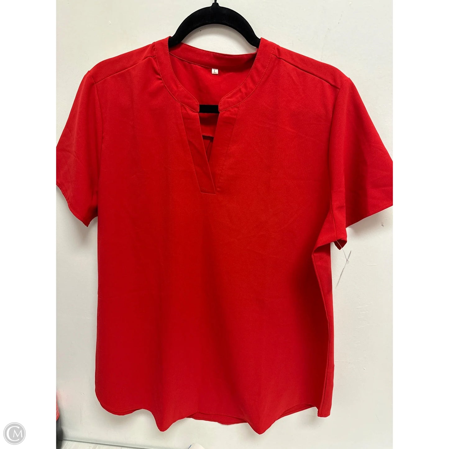 Top Short Sleeve By Clothes Mentor In Red, Size: L