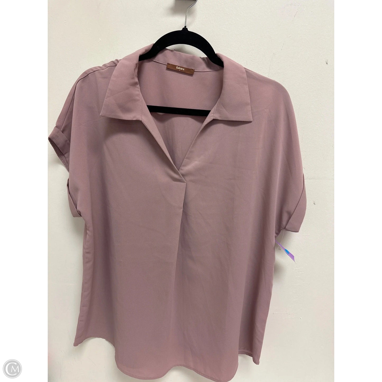 Top Short Sleeve By Clothes Mentor In Pink, Size: L