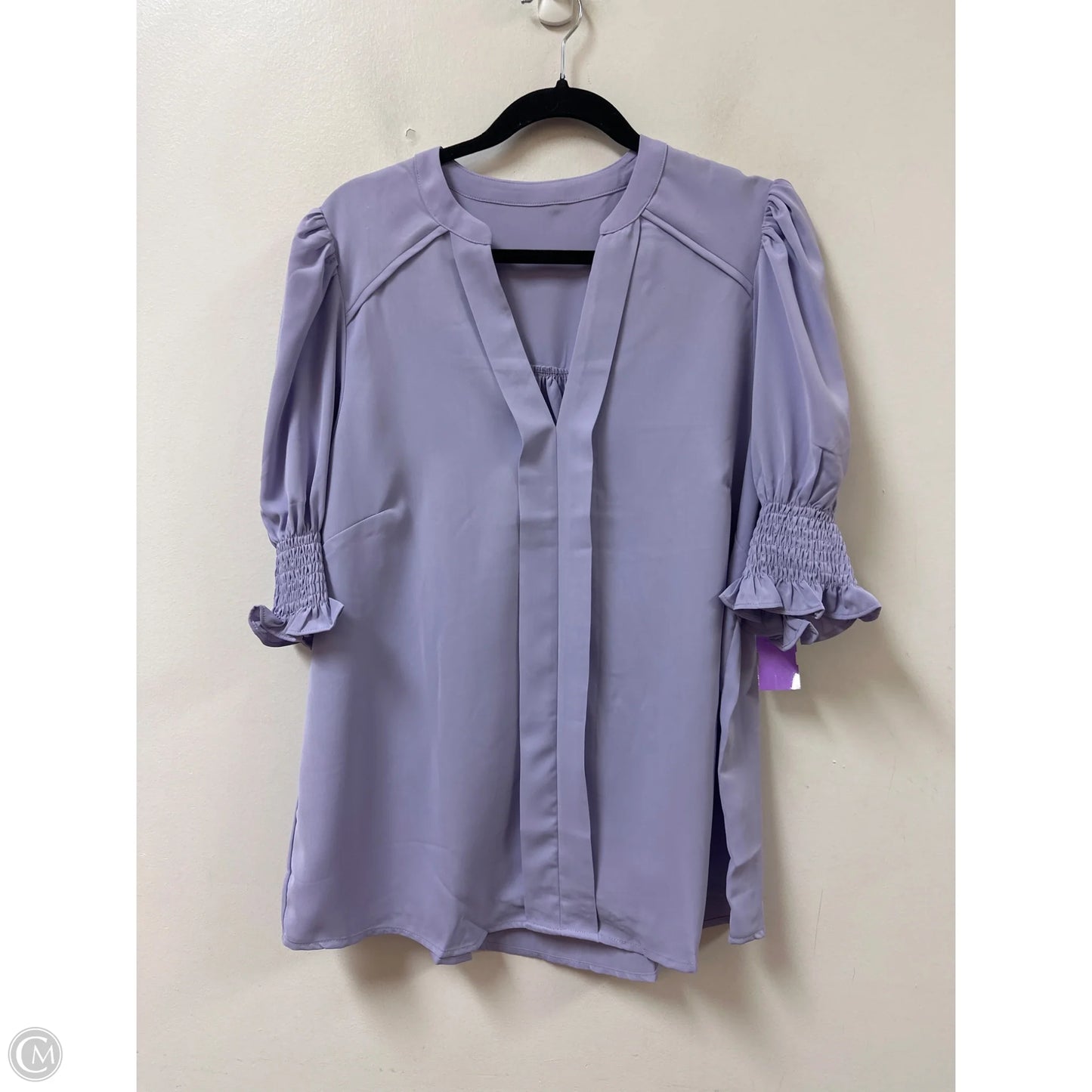 Top Short Sleeve By Clothes Mentor In Purple, Size: Xl