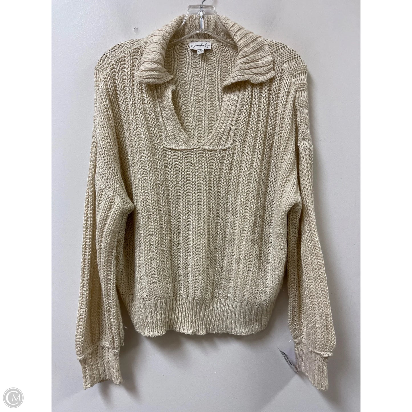 Sweater By Wonderly In Cream, Size: M