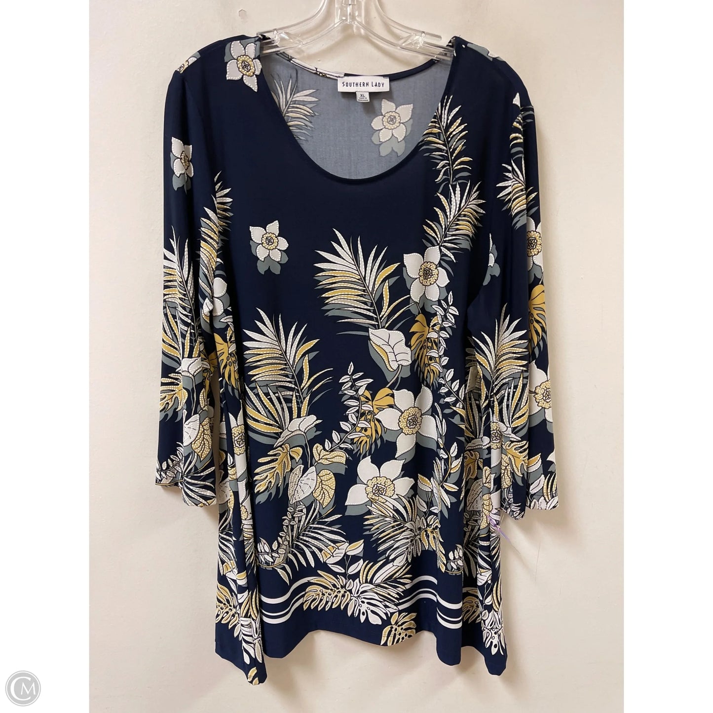Tunic Long Sleeve By Clothes Mentor In Black, Size: Xl