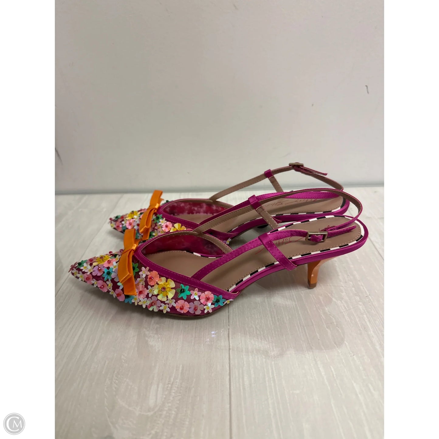 Shoes Heels Kitten By Betsey Johnson In Pink, Size: 9.5
