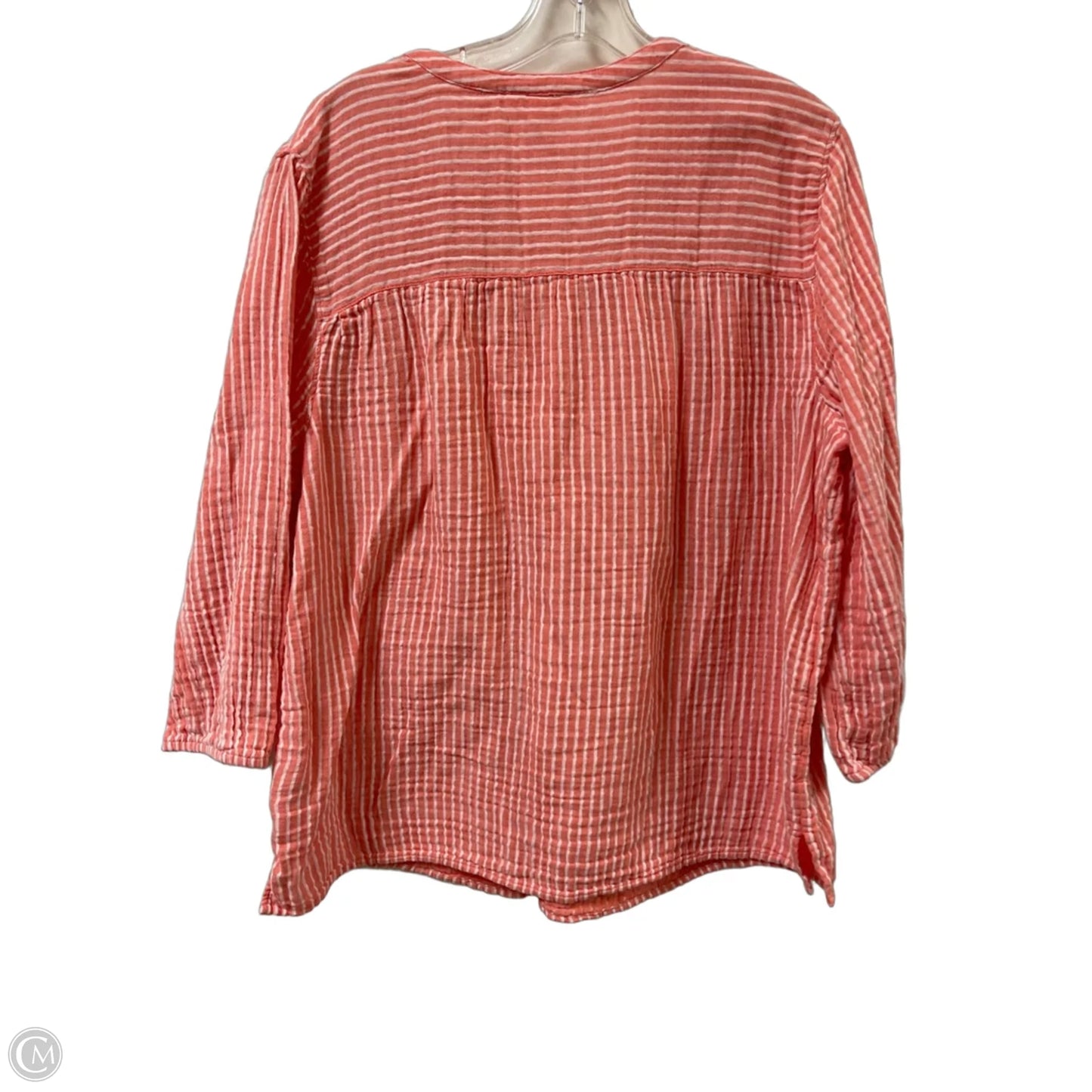 Top Long Sleeve By Time And Tru In Peach, Size: 1x