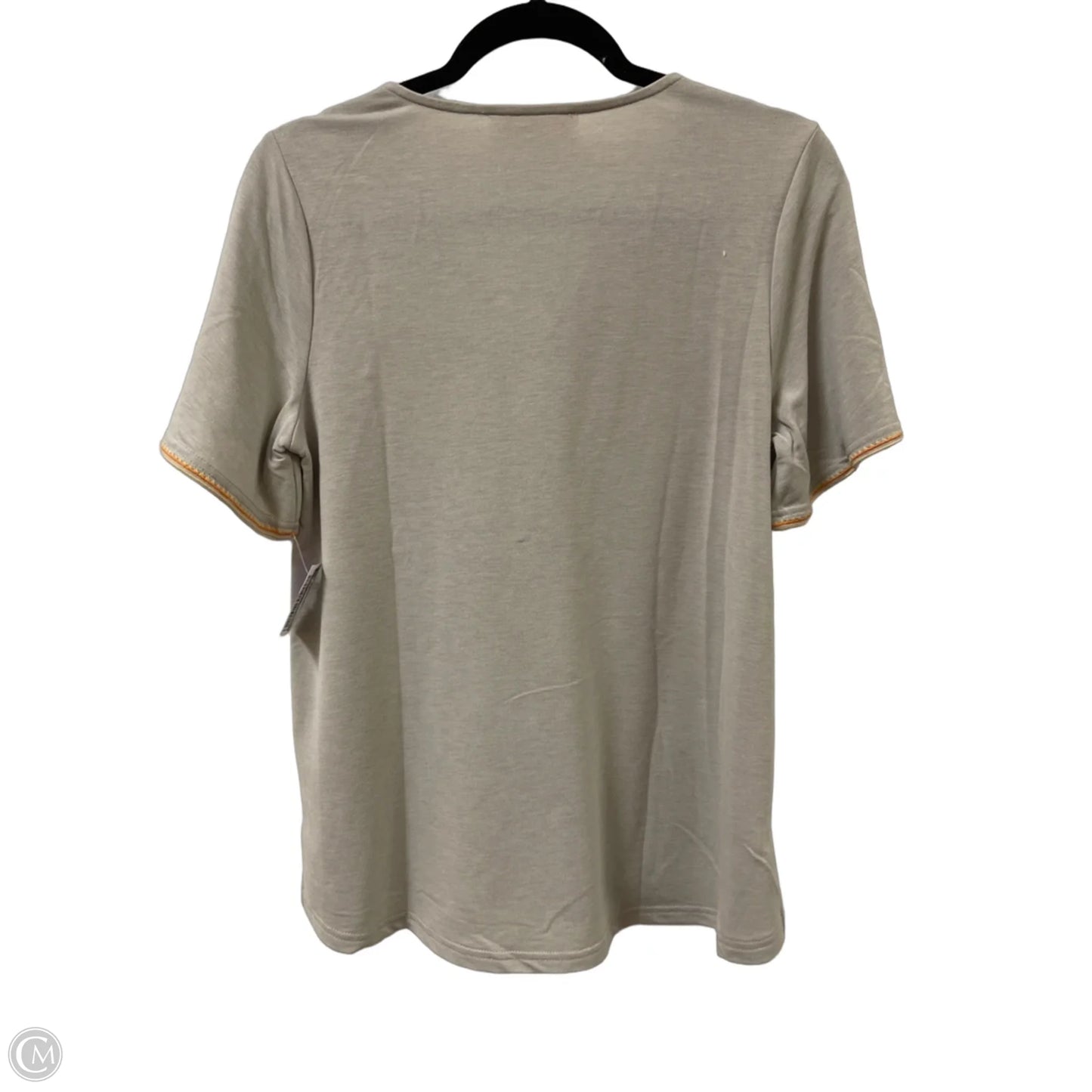 Top Short Sleeve By Savanna Jane In Grey, Size: M