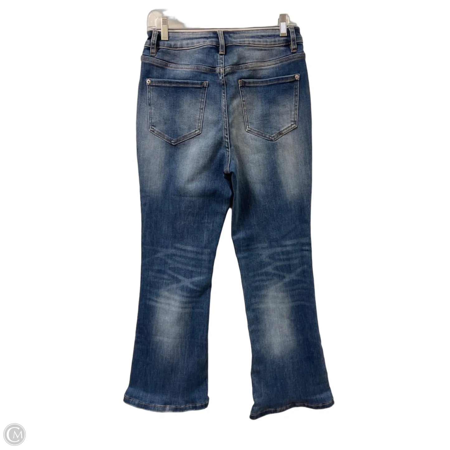 Jeans Flared By Clothes Mentor In Blue Denim, Size: 4