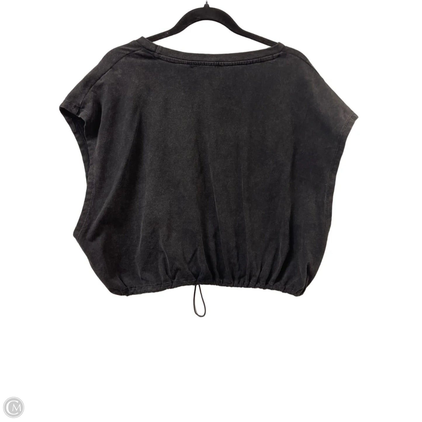 Top Short Sleeve By Ee Some In Black, Size: L