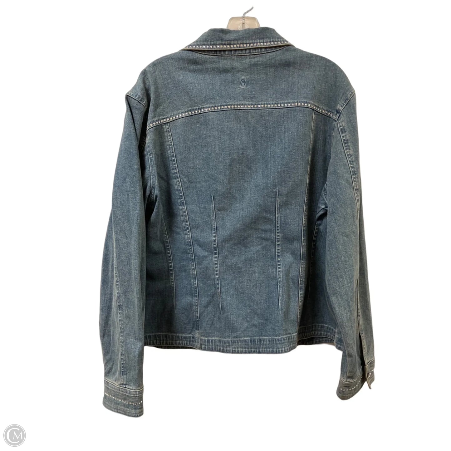 Jacket Denim By Christine Alexander In Blue Denim, Size: Xl