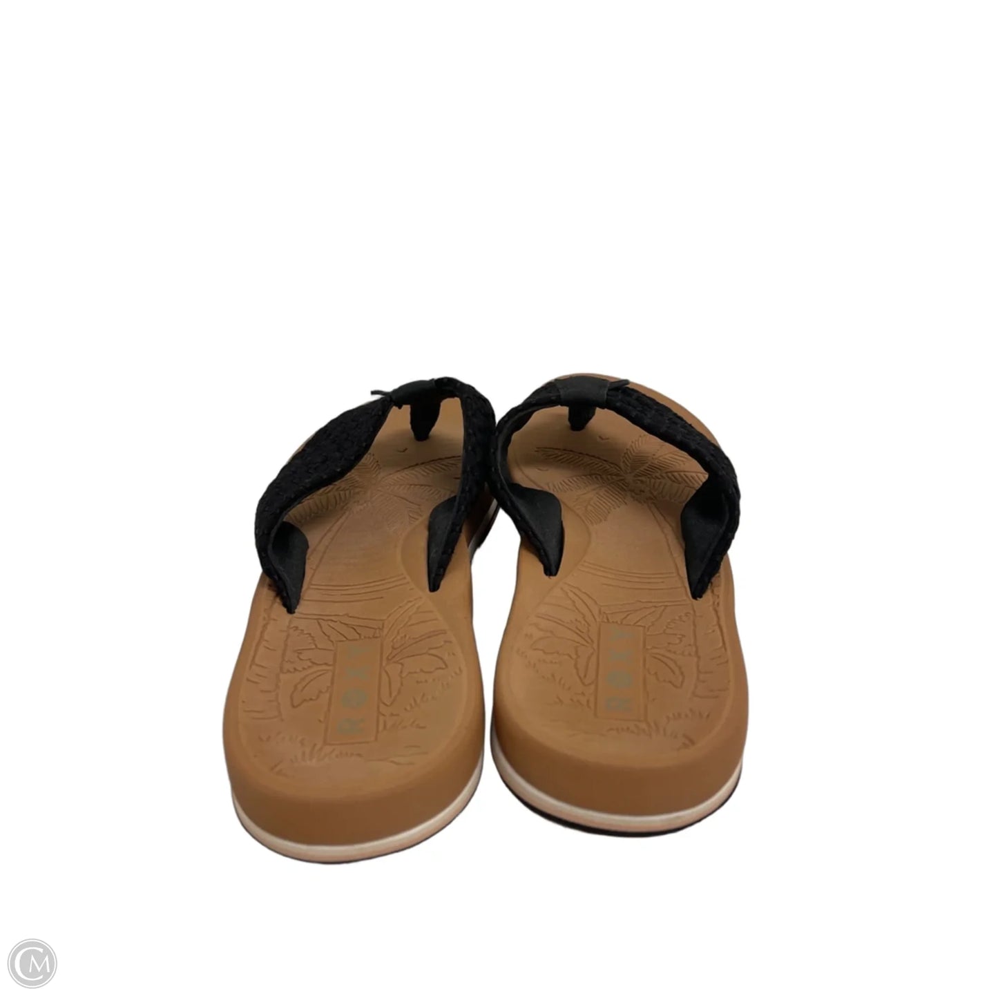 Sandals Flip Flops By Roxy In Black, Size: 7