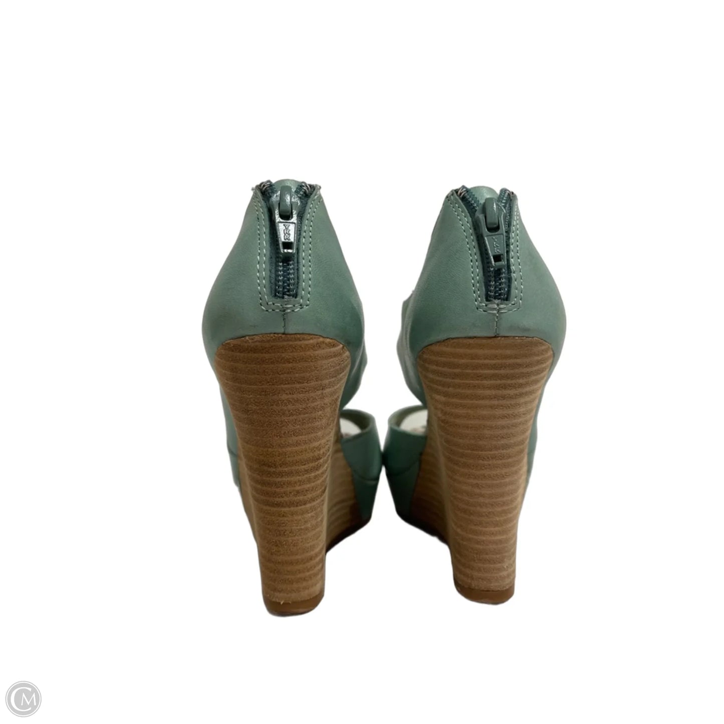 Sandals Heels Wedge By Seychelles In Green, Size: 7