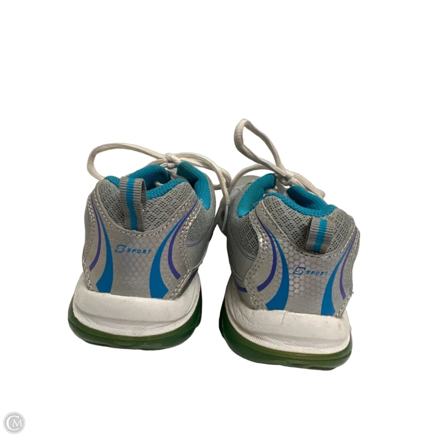 Shoes Athletic By Skechers In Silver, Size: 8.5