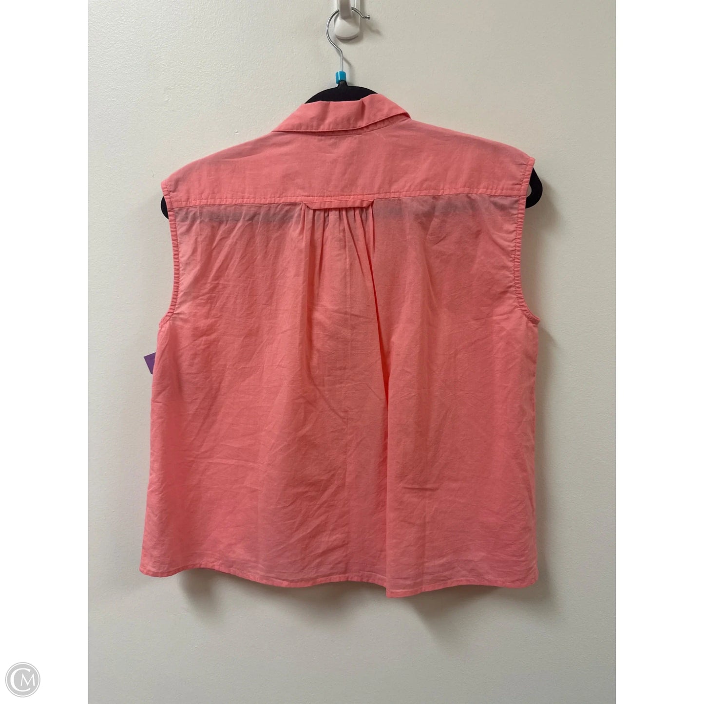 Top Sleeveless By Lilla P In Orange, Size: Xs