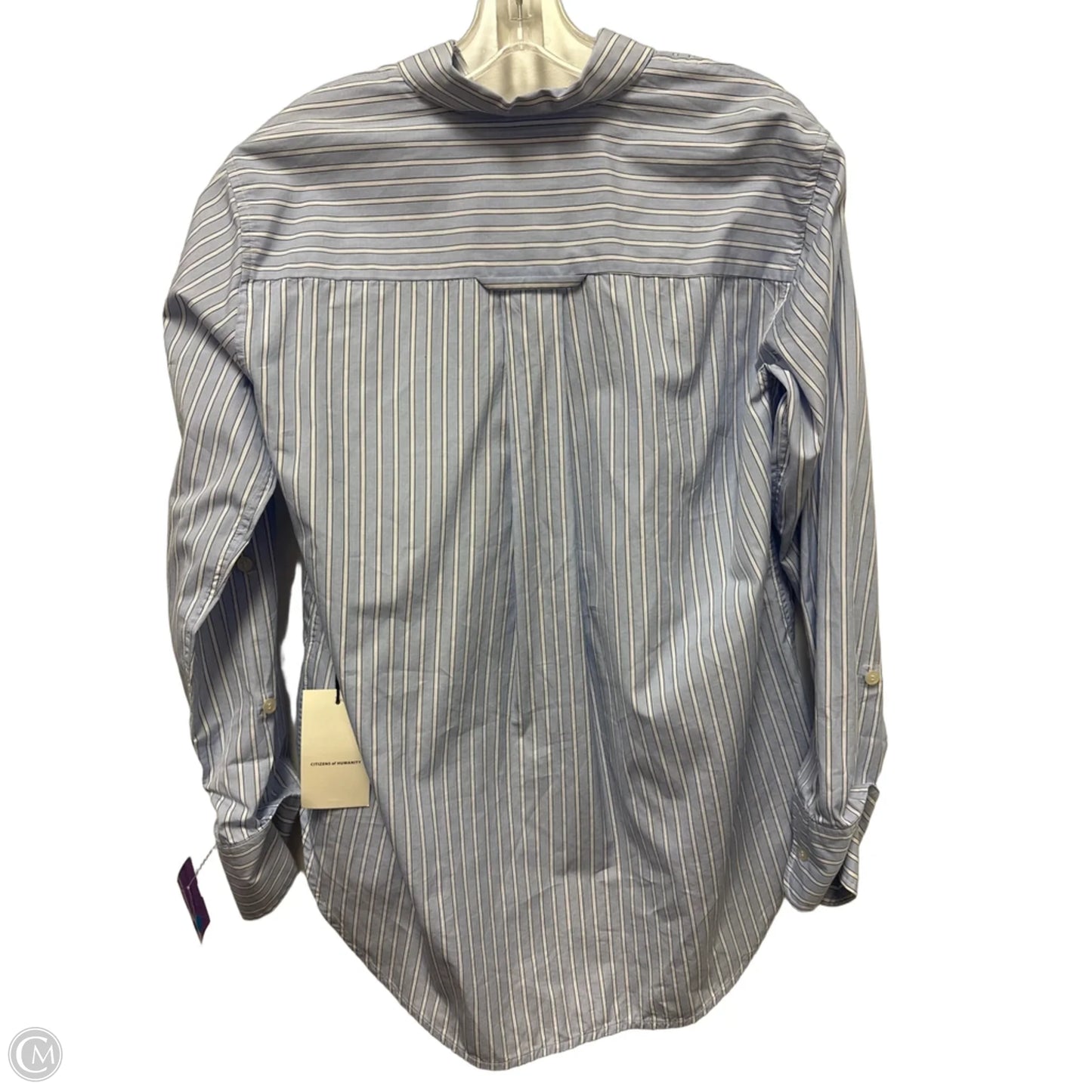 Blouse Long Sleeve By Citizens Of Humanity In Blue, Size: Xs