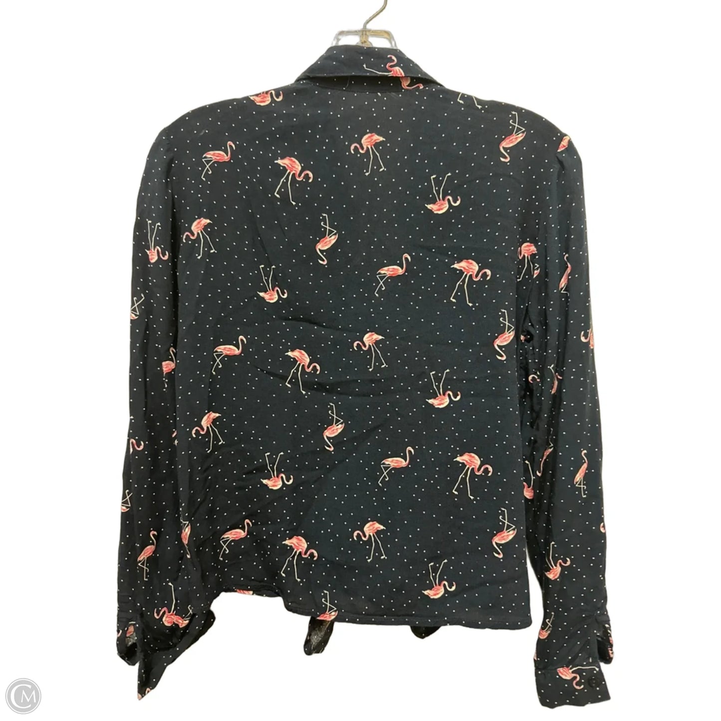 Blouse Long Sleeve By Love Notes In Navy, Size: S