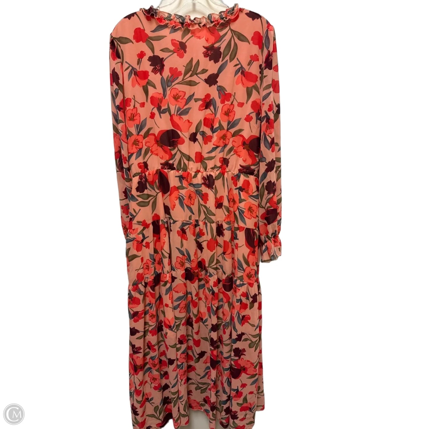 Dress Casual Maxi By Clothes Mentor In Floral Print, Size: 1x