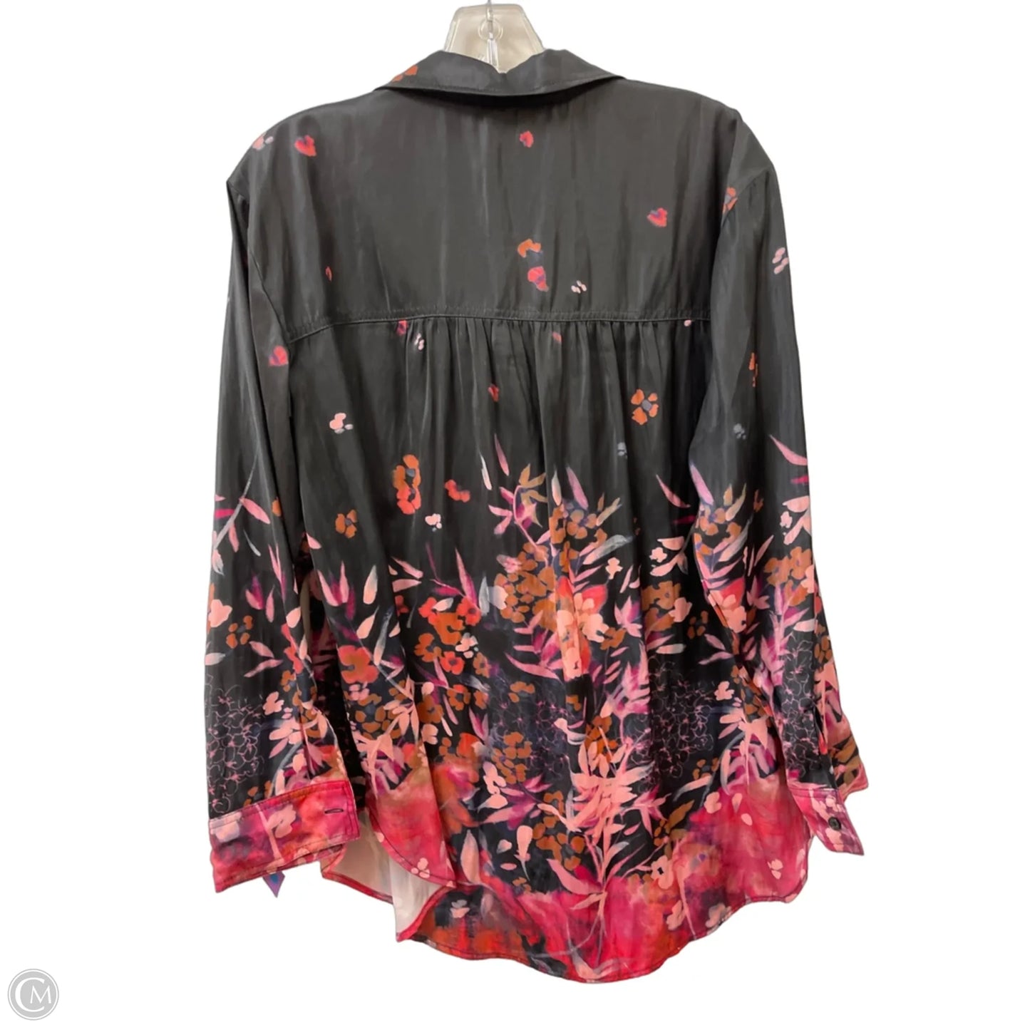 Blouse Long Sleeve By Anthropologie In Black, Size: M