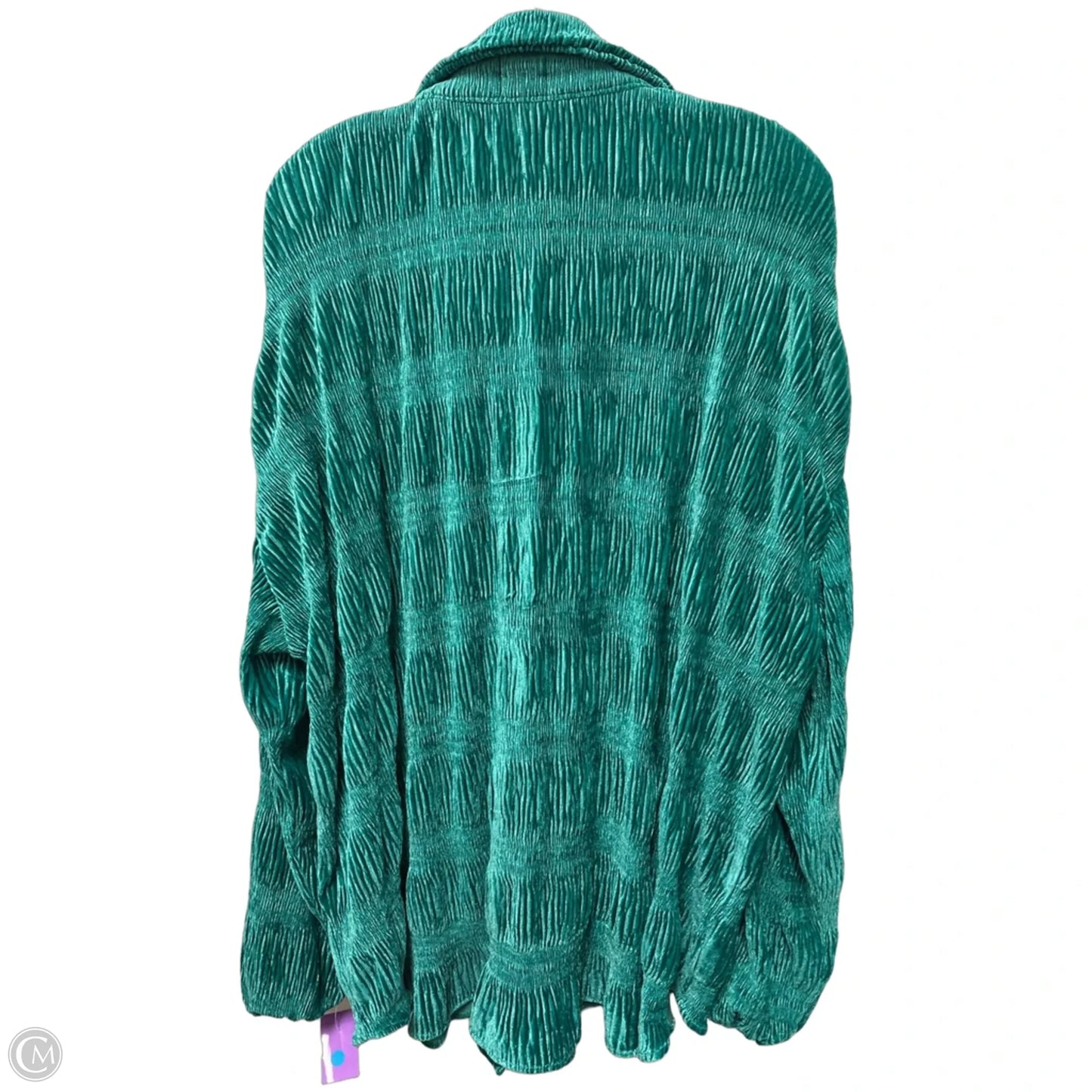 Jacket Shirt By Bibi In Green, Size: L