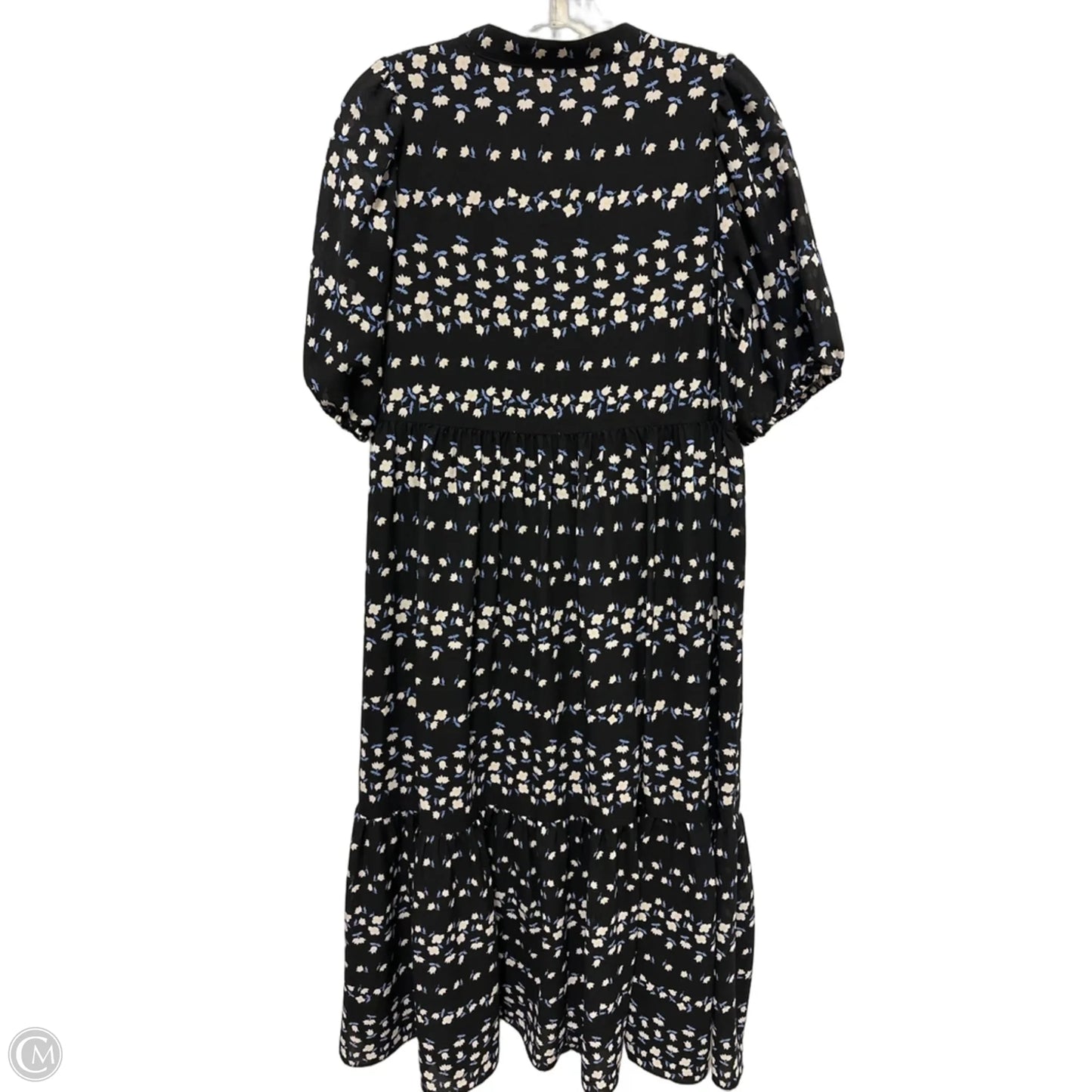 Dress Casual Midi By Ann Taylor In Black, Size: M