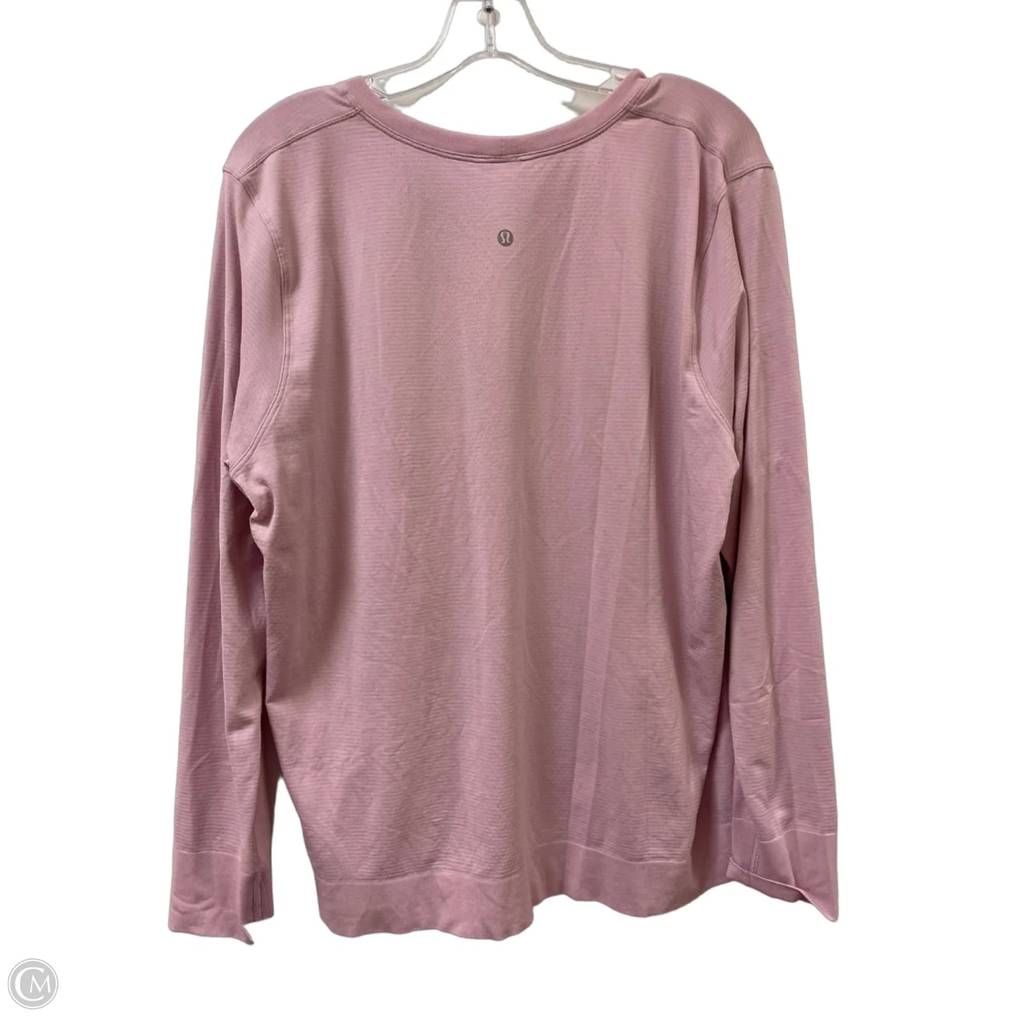 Athletic Top Long Sleeve Crewneck By Lululemon In Pink, Size: Xl
