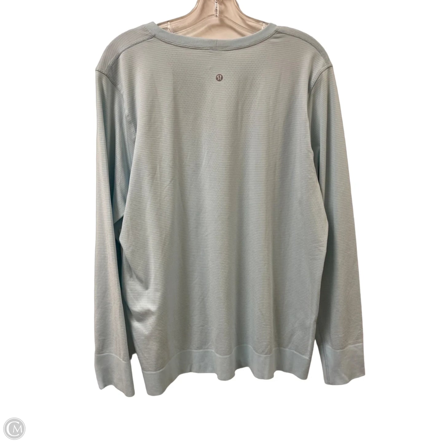 Athletic Top Long Sleeve Crewneck By Lululemon In Blue, Size: Xl