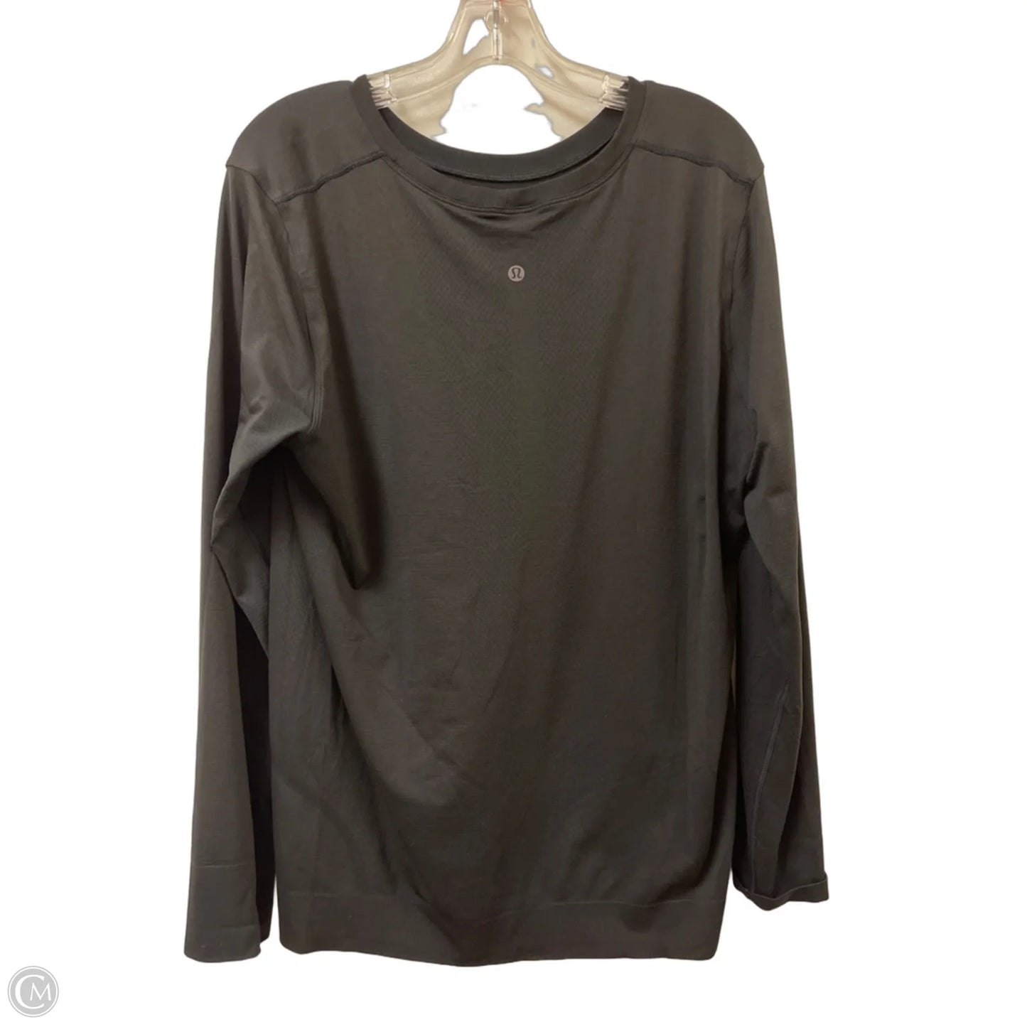 Athletic Top Long Sleeve Crewneck By Lululemon In Black, Size: Xl