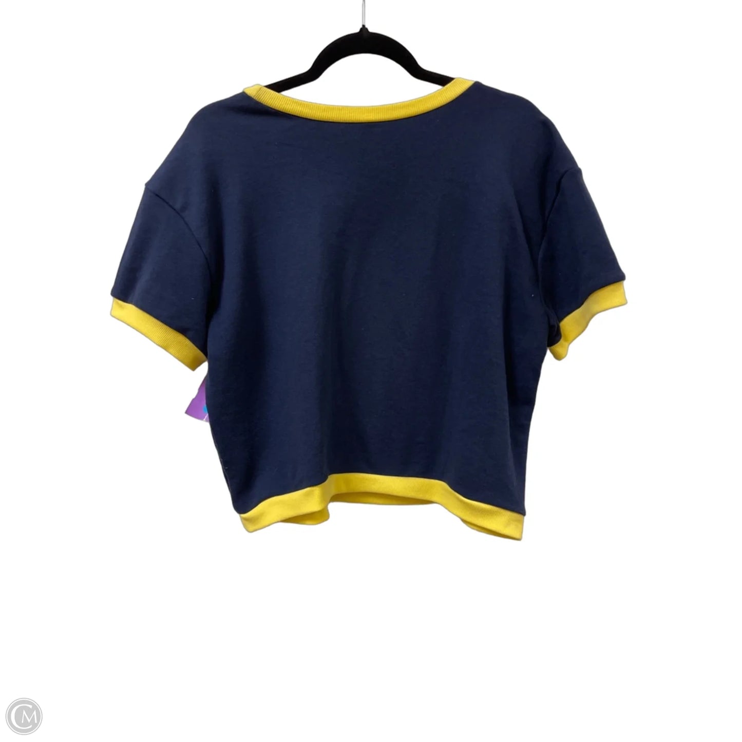 Top Short Sleeve By Daily Practice By Anthropologie In Navy, Size: L