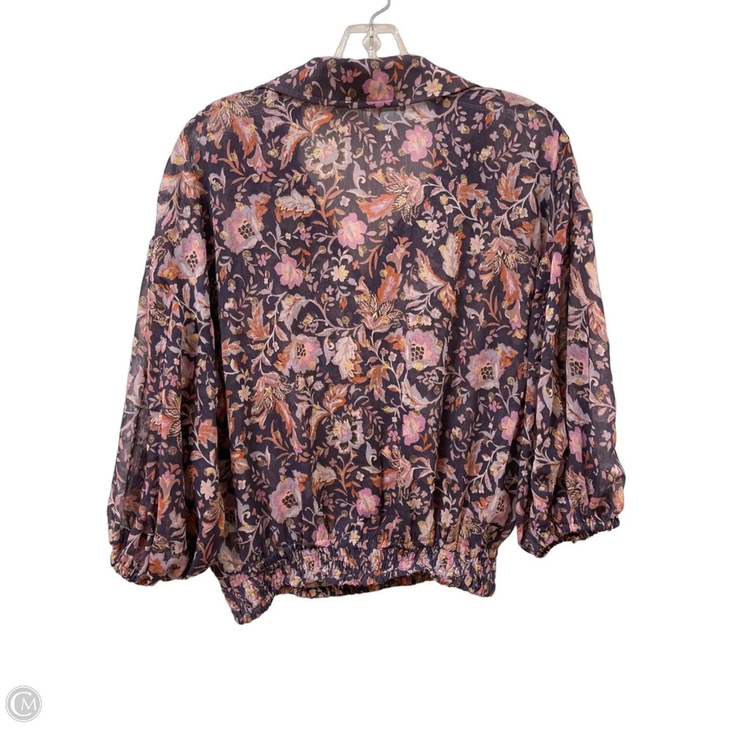 Blouse Long Sleeve By Dear John In Purple, Size: M