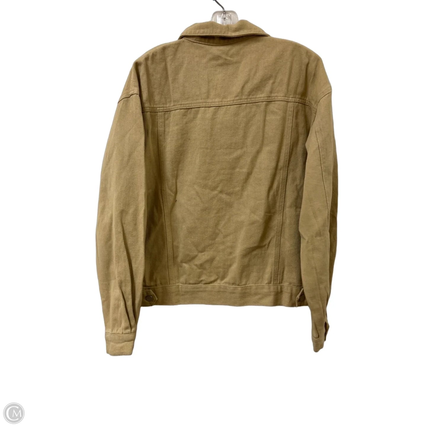 Jacket Denim By Clothes Mentor In Green, Size: L