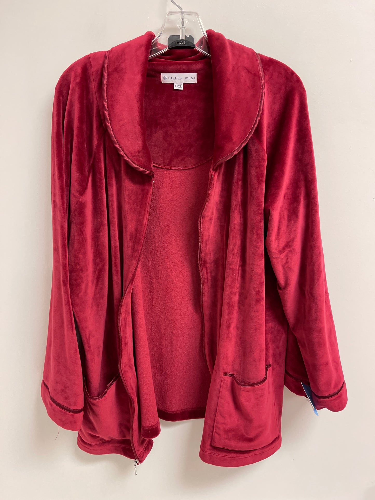 Jacket Other By Eileen West In Red, Size: Xl