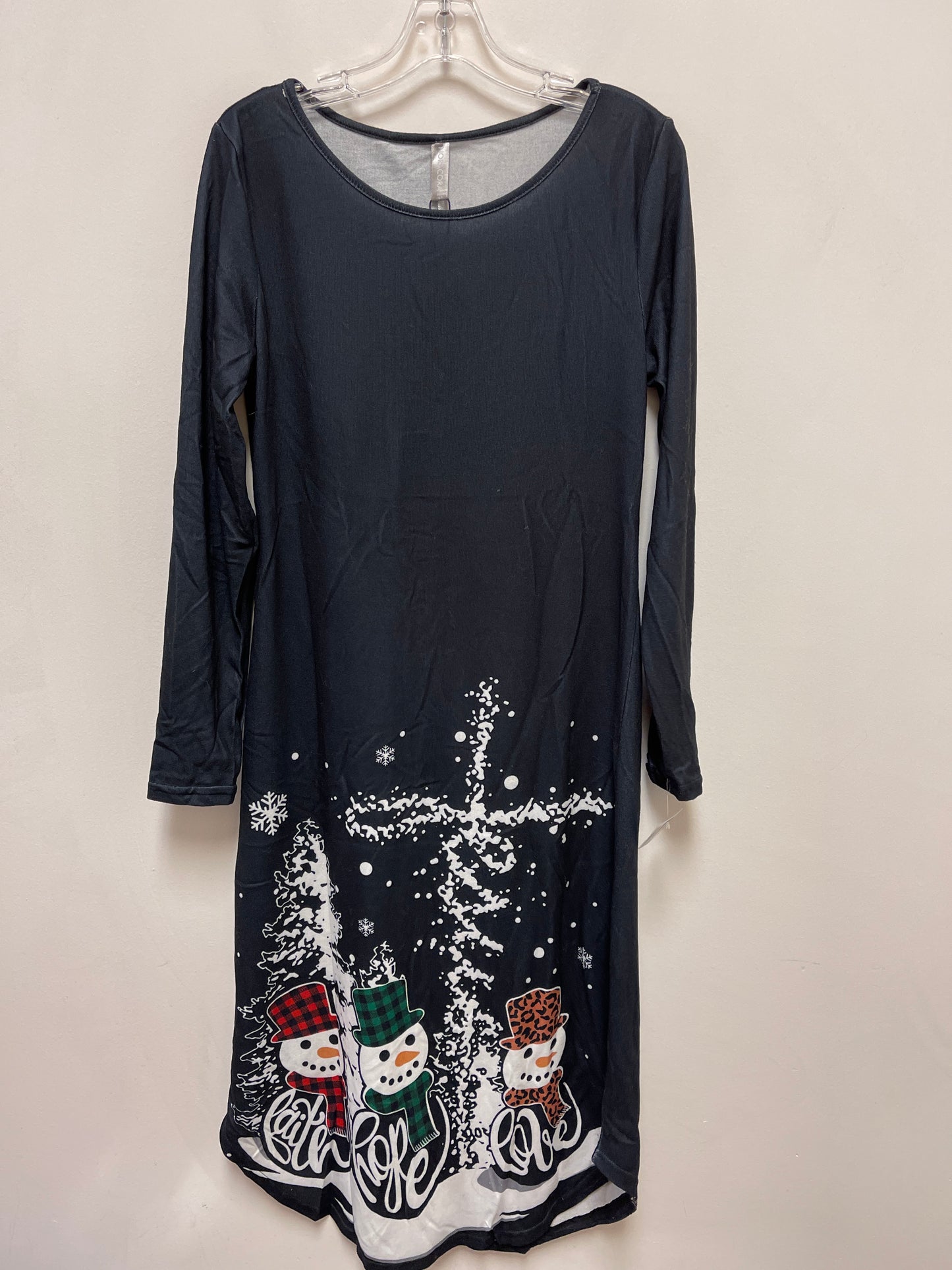 Dress Casual Midi By Clothes Mentor In Grey, Size: L