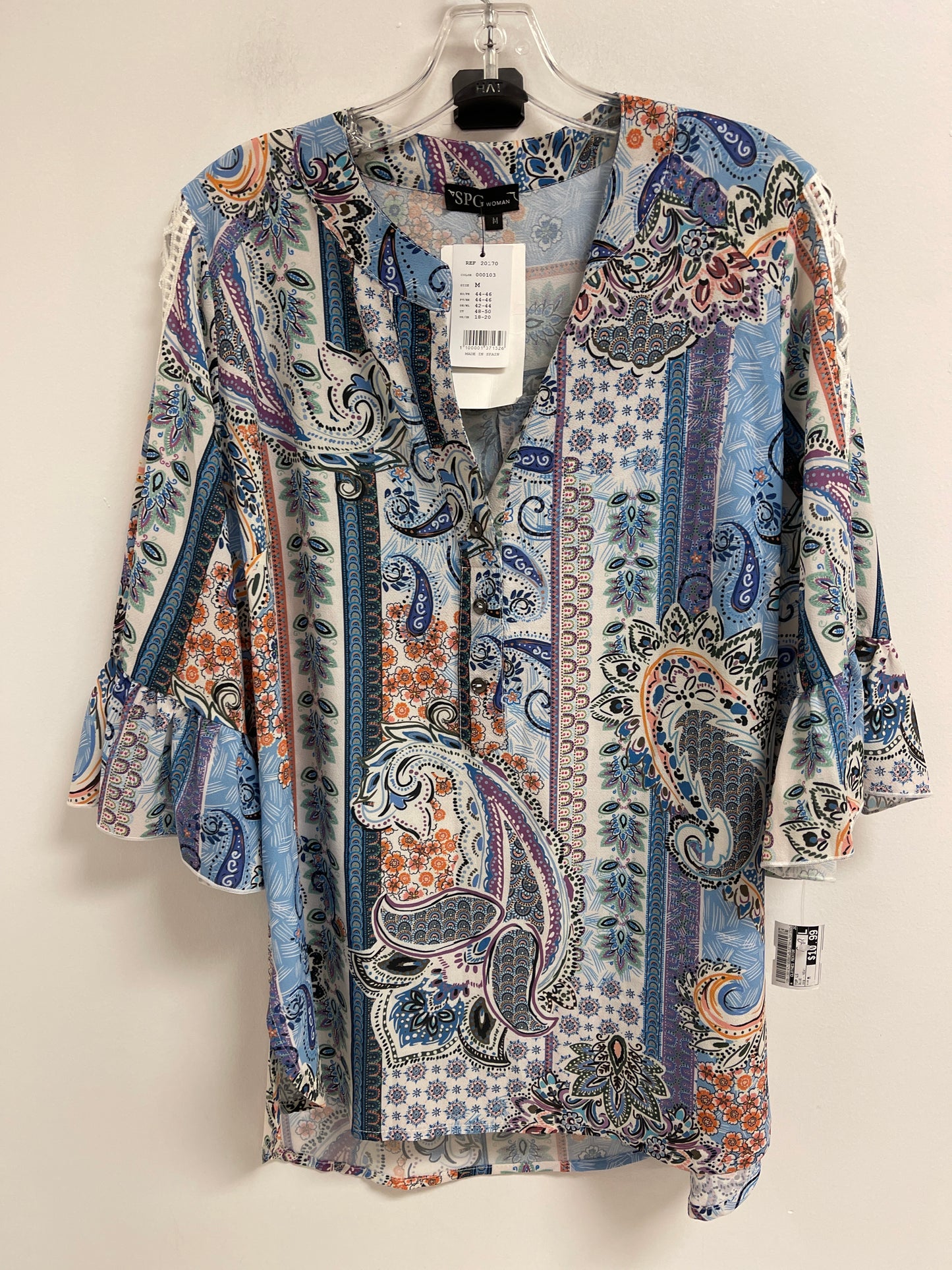 Top Long Sleeve By Clothes Mentor In Blue, Size: M