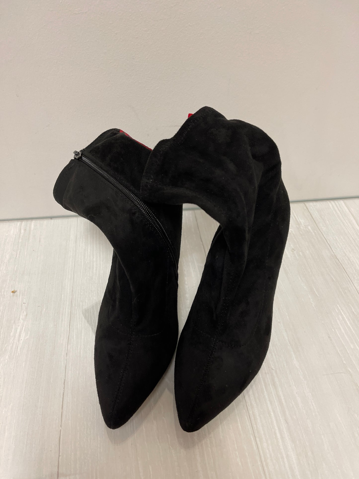 Boots Ankle Heels By Anne Michelle In Black, Size: 7.5