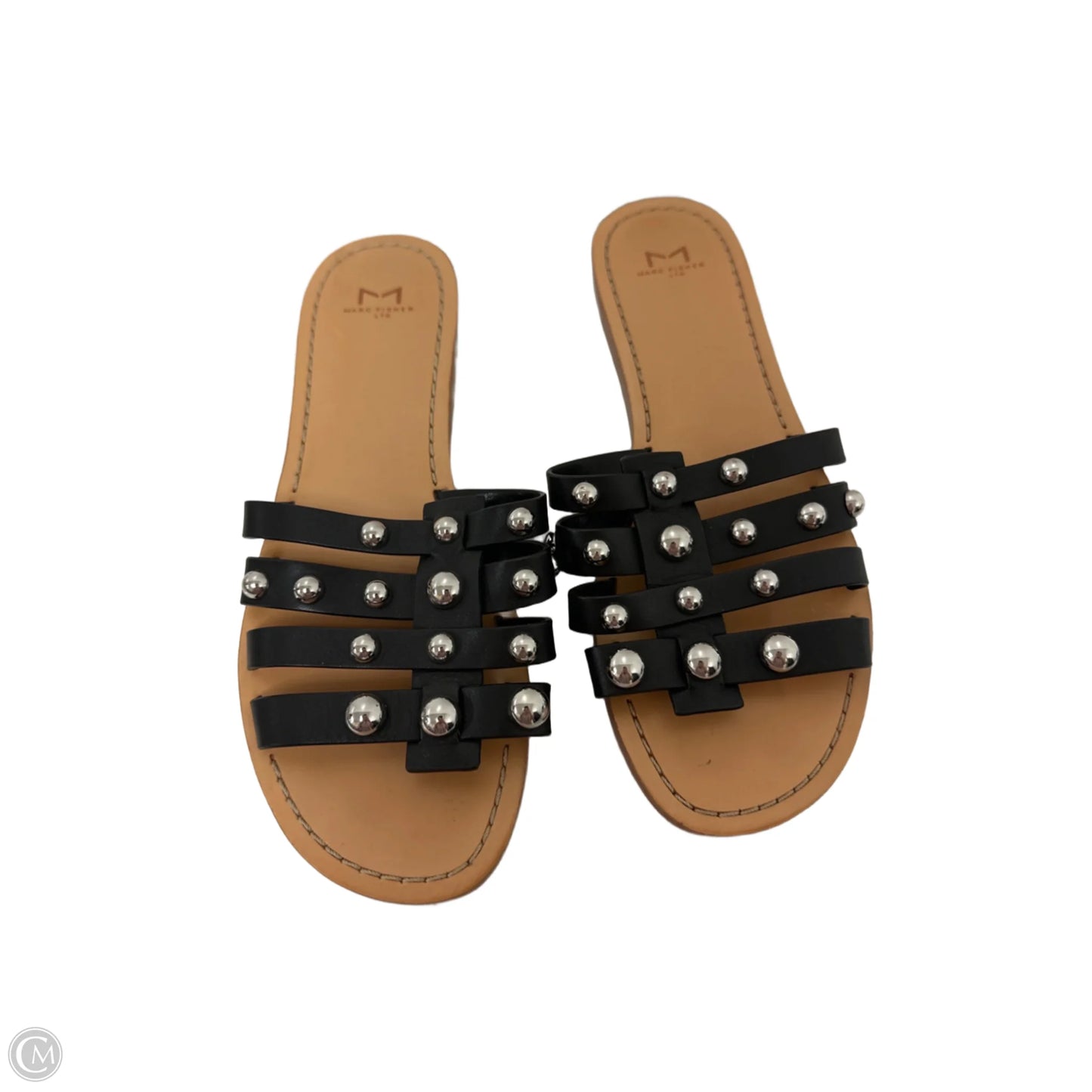 Sandals Flats By Marc Fisher In Black, Size: 9