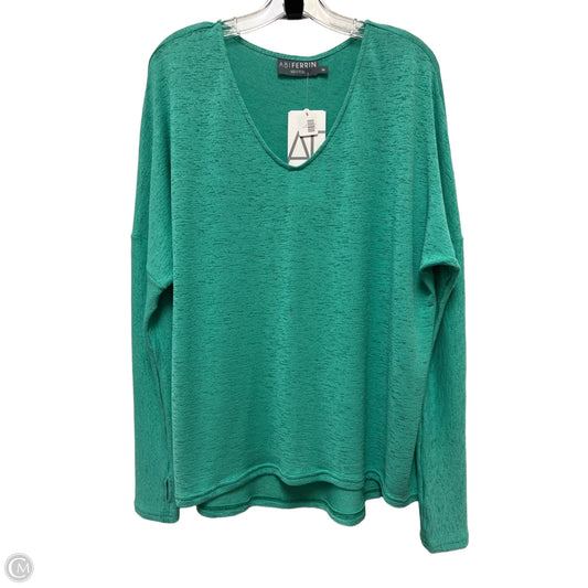 Top Long Sleeve By Clothes Mentor In Green, Size: M