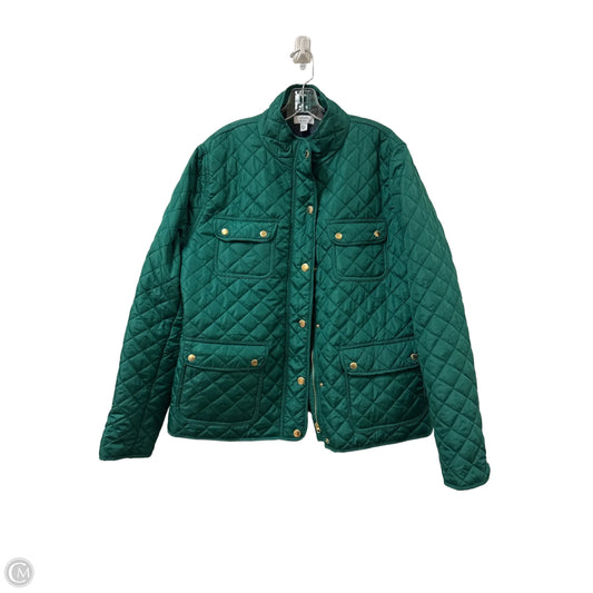 Coat Puffer & Quilted By Crown And Ivy In Green, Size: 1x