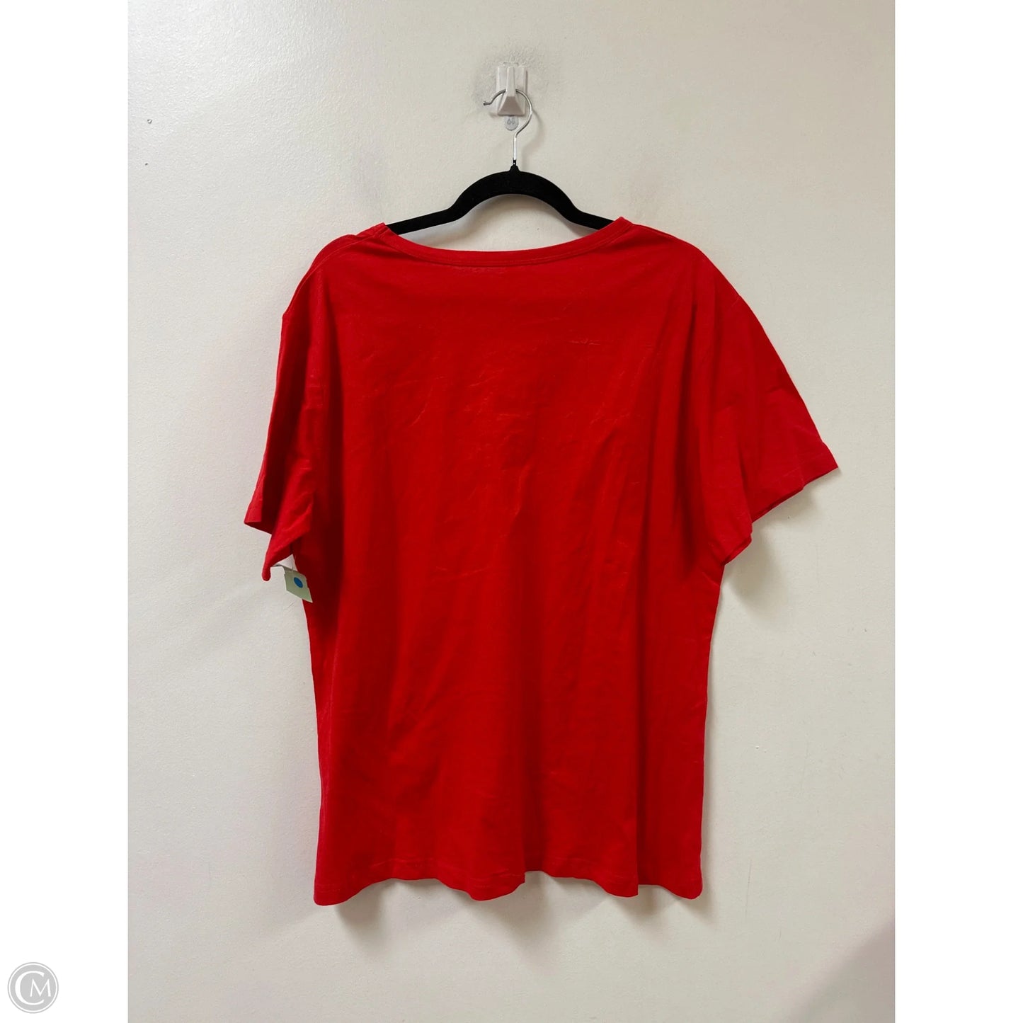 Top Short Sleeve By Clothes Mentor In Red, Size: 2x