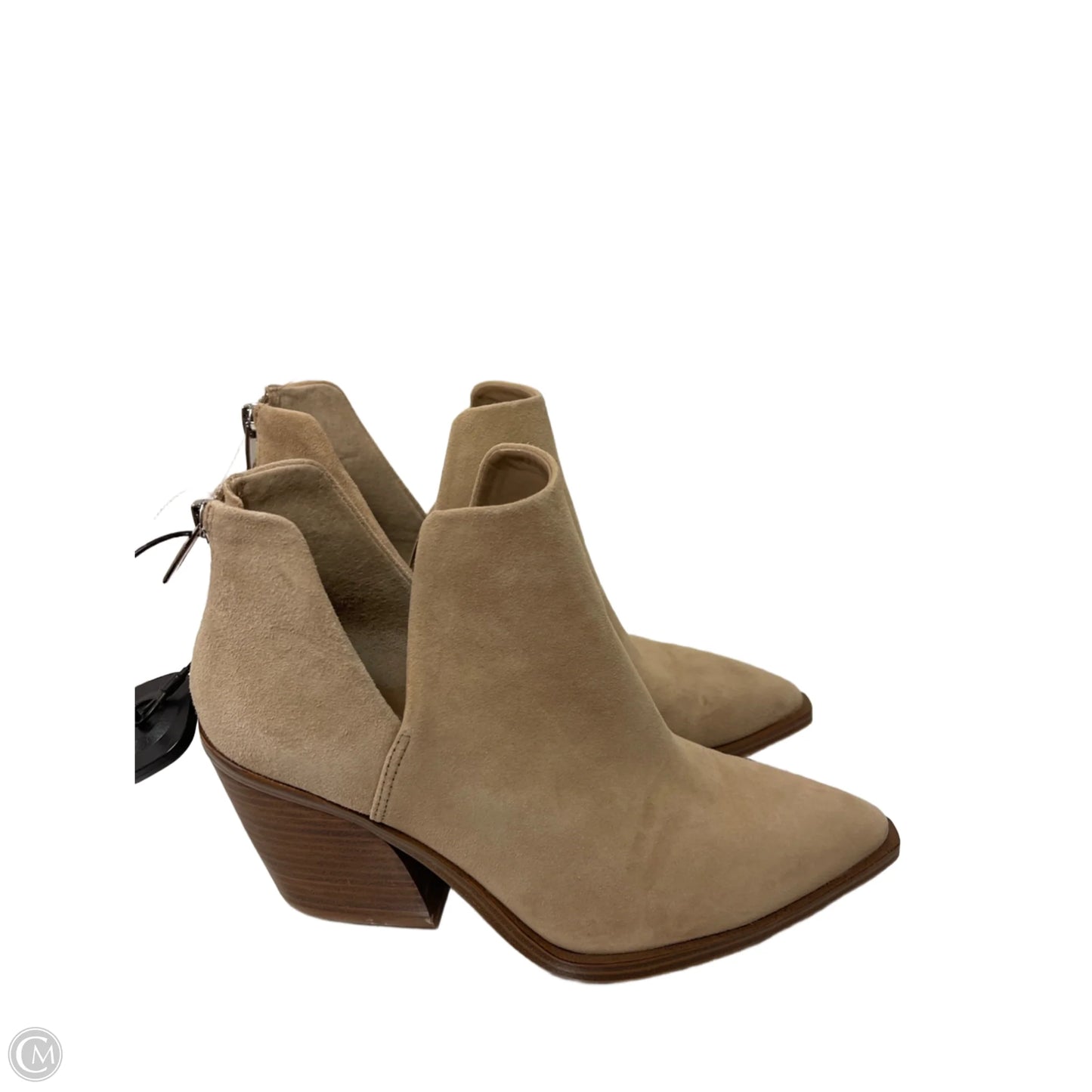 Boots Ankle Heels By Vince Camuto In Tan, Size: 8
