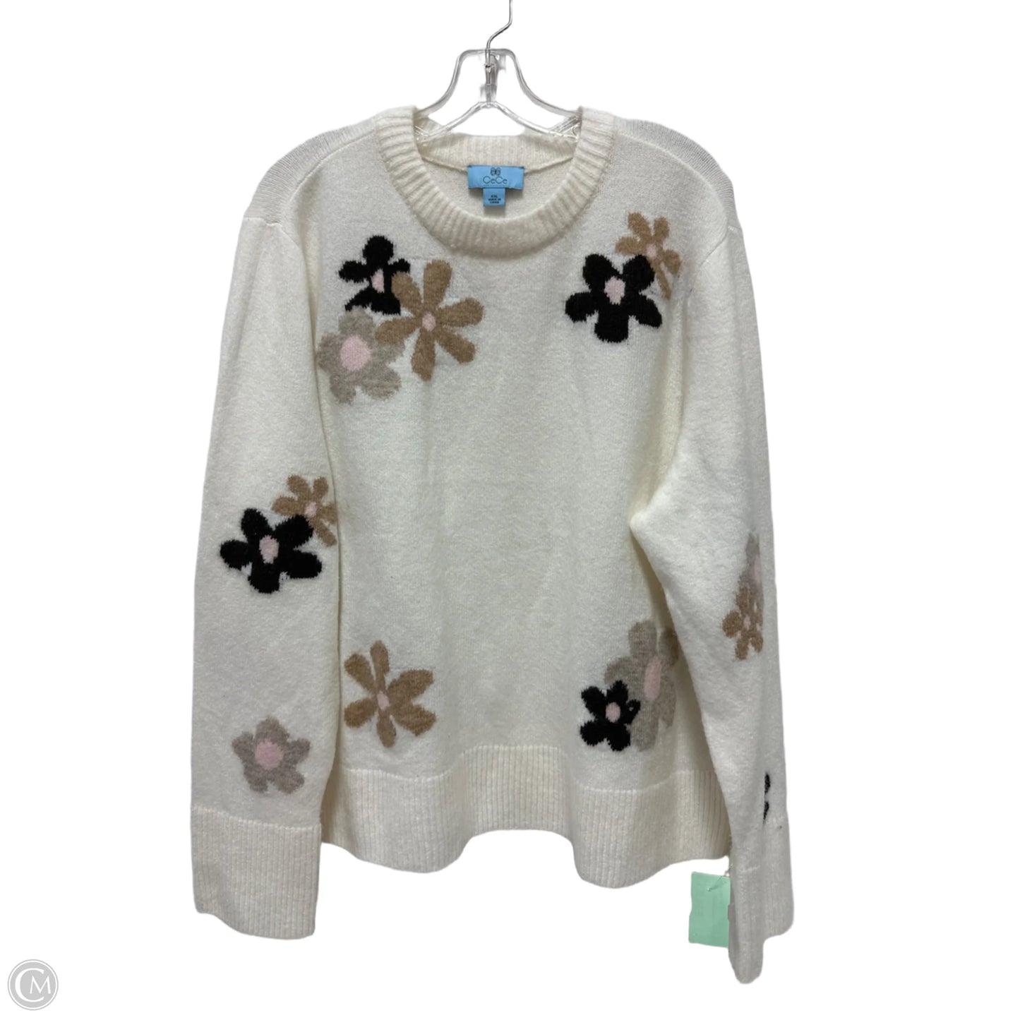 Sweater By Cece In Cream, Size: 1x
