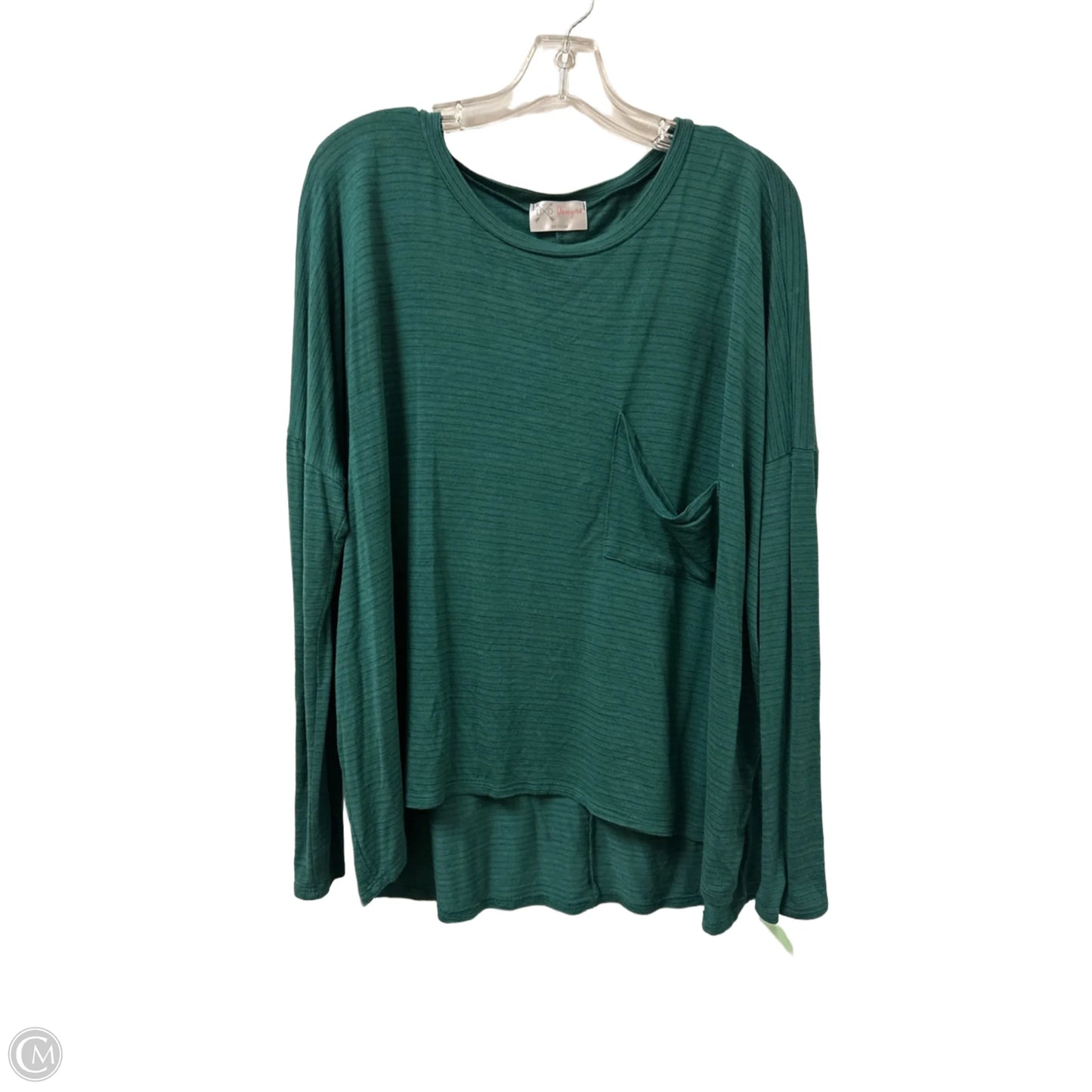 Top Long Sleeve By Clothes Mentor In Green, Size: M