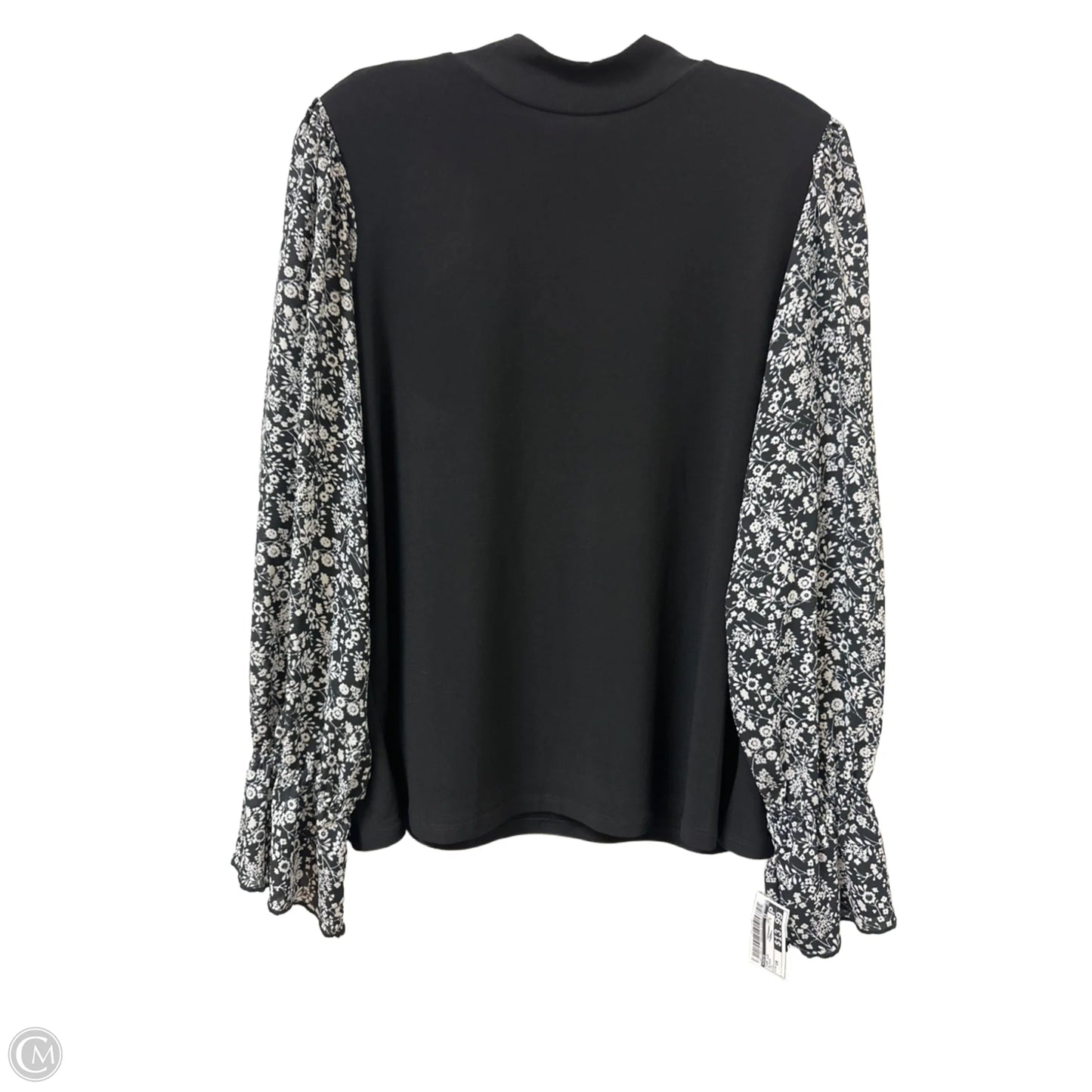Top Long Sleeve By Cece In Black, Size: 1x