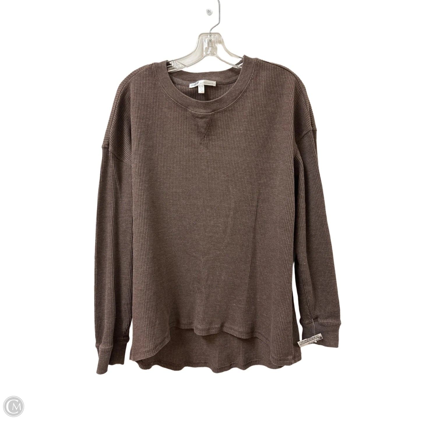 Top Long Sleeve By Seven 7 In Brown, Size: Xl