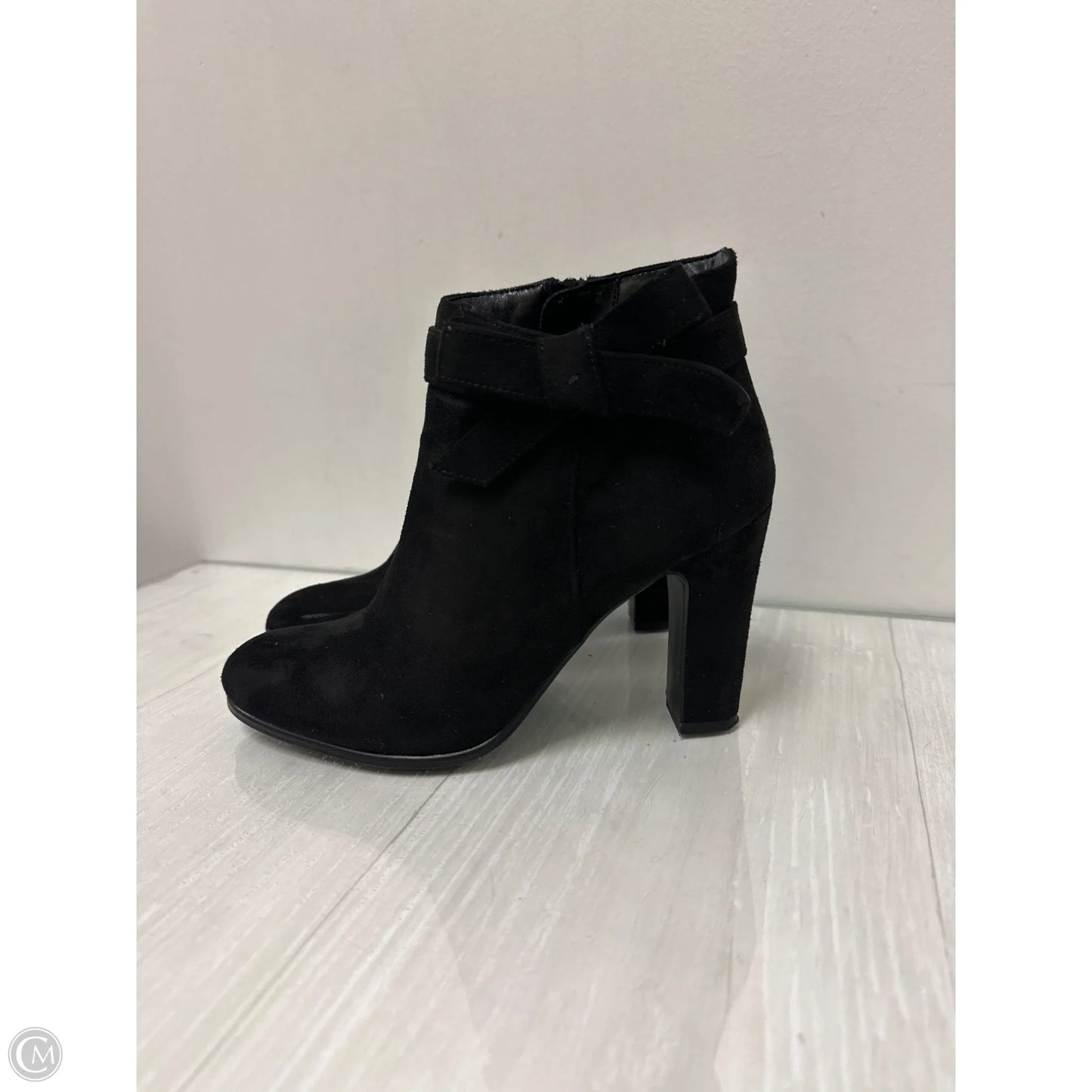 Boots Ankle Heels By Impo In Black, Size: 9