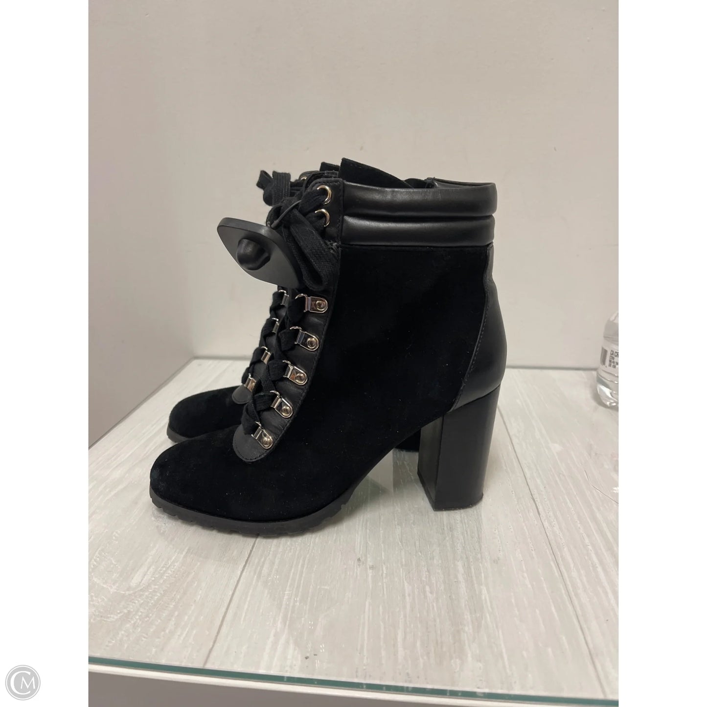 Boots Ankle Heels By Vince Camuto In Black, Size: 6.5