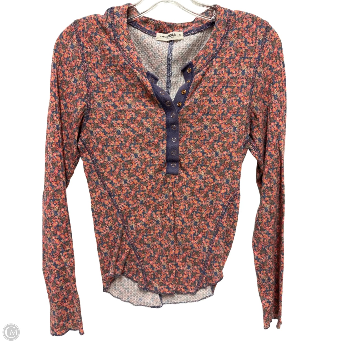 Top Long Sleeve By Natural Life In Pink, Size: S